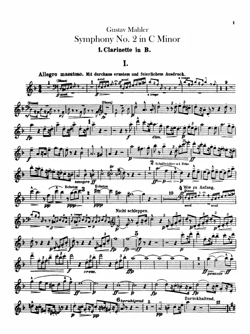 Clarinet 1 (B♭/A/C)