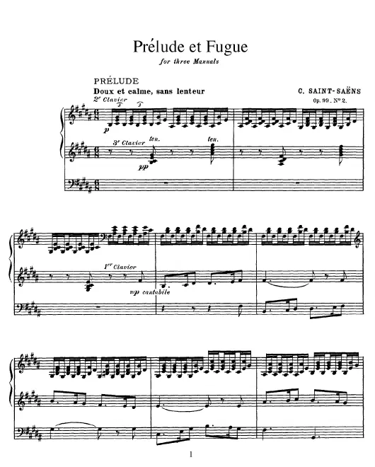 2. Prelude & Fugue in B major