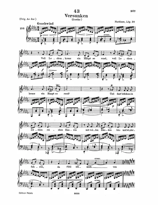 Complete Score (Low Voice, transposed to D♭ major)