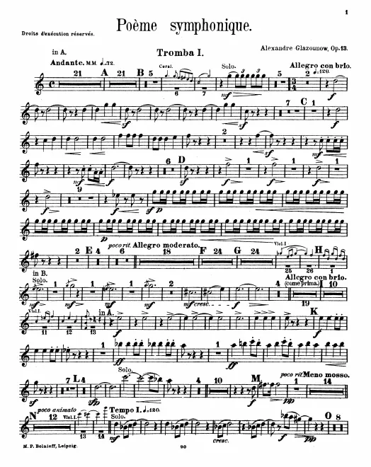 Trumpet 1, 2 (A/B♭)