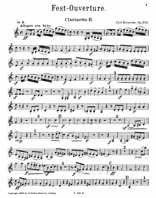 Clarinet 2 (A/B♭)