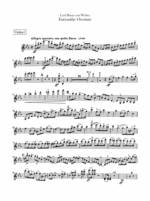 Violins I, II
