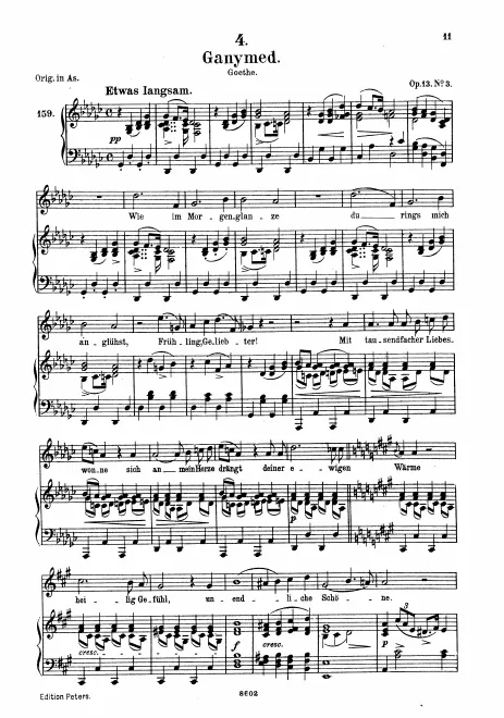 Complete Score (medium voice, transposed to G♭ major)