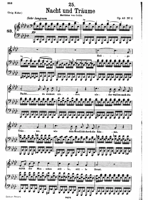 Complete Score (low voice, transposed to A♭ major)