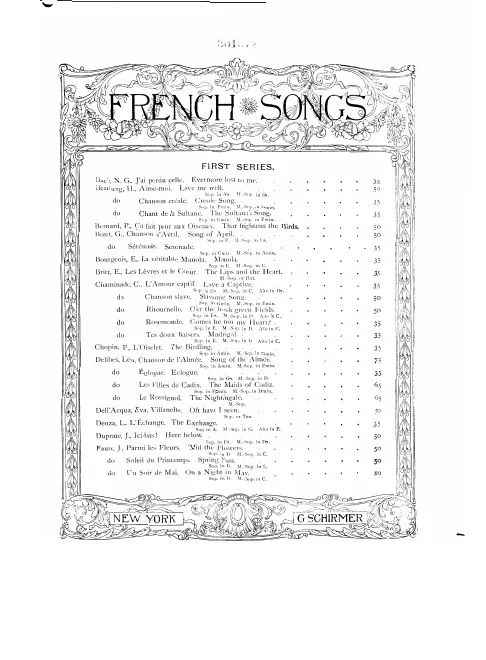 Complete Score (original key, )