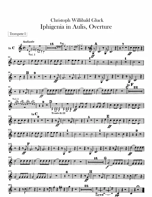 Trumpet 1, 2 (C, F, with alternate version in B♭), 3 (C, F)
