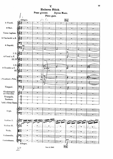 V. Heiteres Stück (Joyous Music)