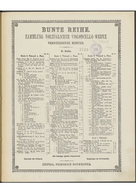 Complete Score and Cello Part