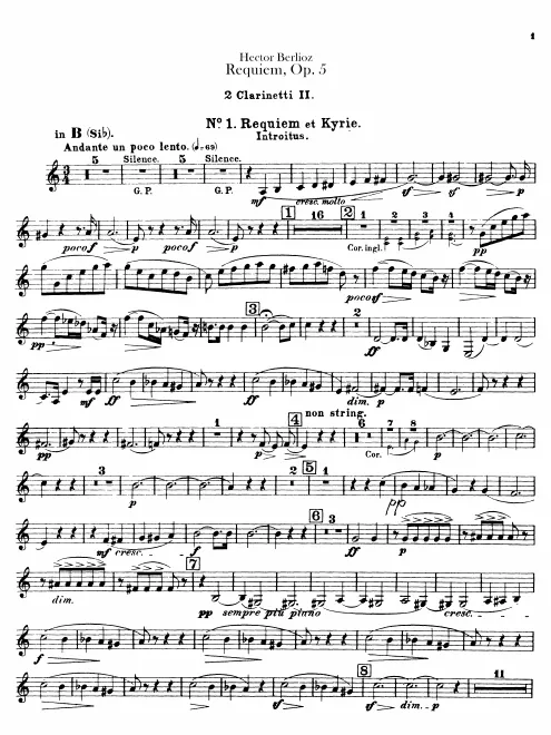 Clarinets 2 (2 in B♭, A)