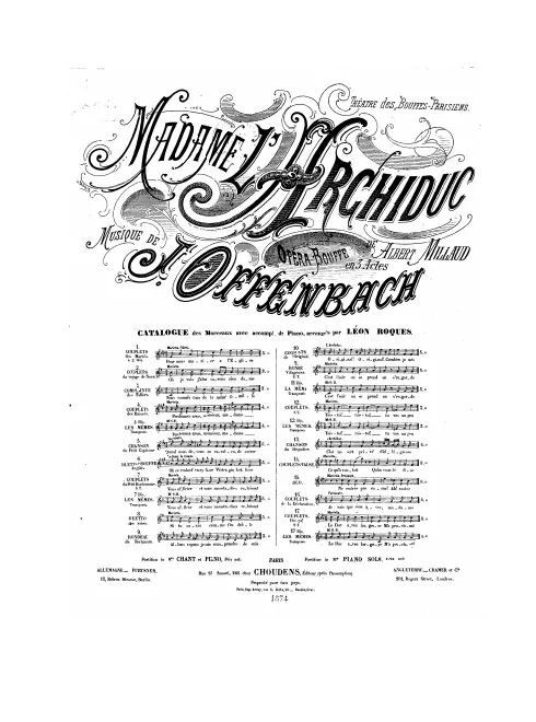 No.17 bis , Couplets «Pas ça!»: "Le Duc avec largesse" (Act III, No.18)