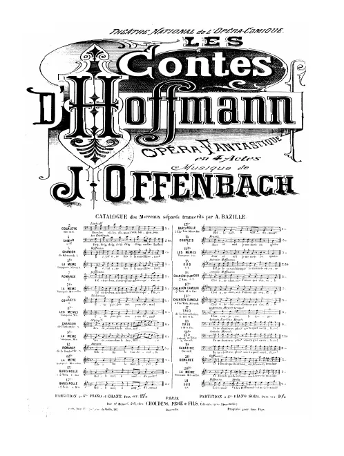 No.5 bis , Chanson de Kleinzach: "Il était une fois à la cour d'Eisenach"