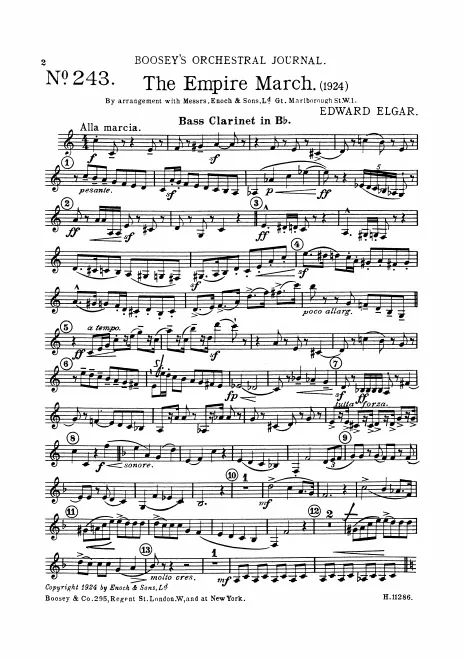 Bass clarinet (B♭)