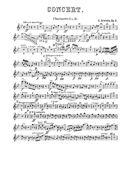 Clarinet 1, 2 (B♭)