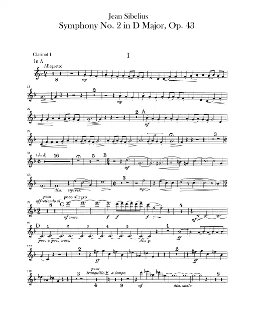 Clarinet 1 (A/B)