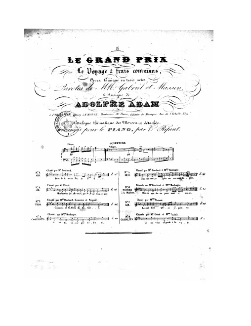 No.5, Duo: "Dans vos campagnes" (Madame Pazzi/Adolphe)