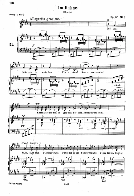 Complete Score (low voice, E major)
