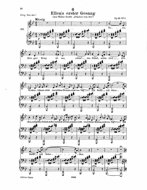 Complete Score (Low Voice, transposed to B♭ major)
