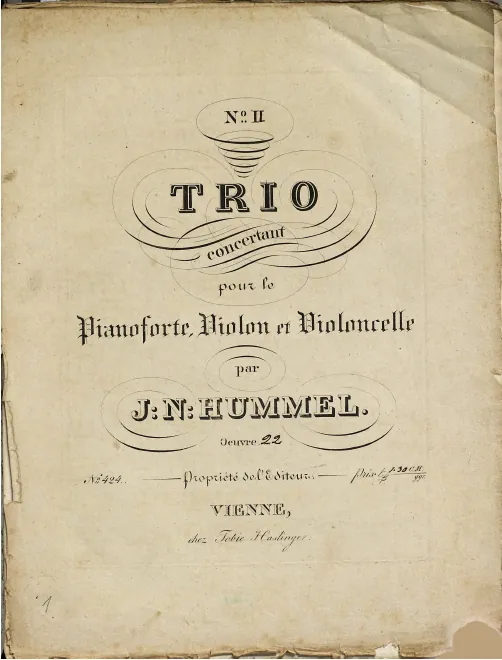 Piano and Violin parts
