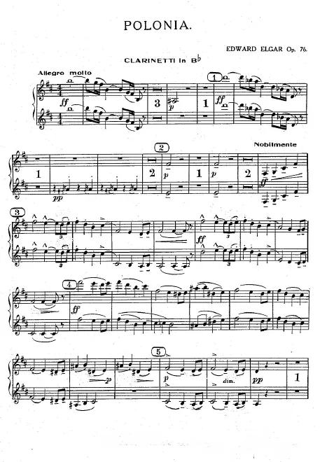 Clarinet 1/2 (B♭), Bass Clarinet (B♭)