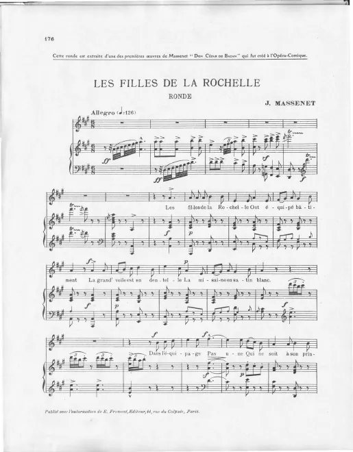 4. Ronde: Les filles de la rochelle (mezzo-soprano)