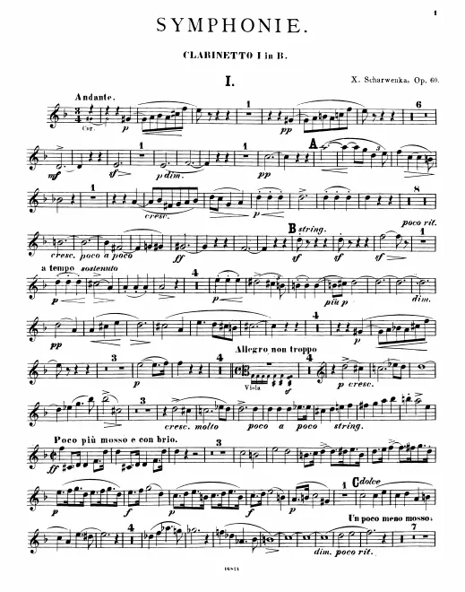 Clarinet 1, 2 (B♭)