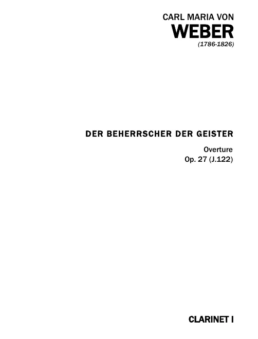 Clarinet 1, 2 (B)