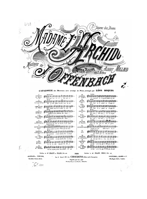 No.1, Couplets des mariés: "Pour nous marier à l'église" (Act I, No.2b)