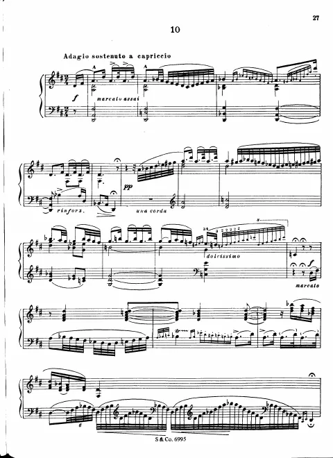 10. Adagio sostenuto a capriccio. Allegro vivace (S.242/10)