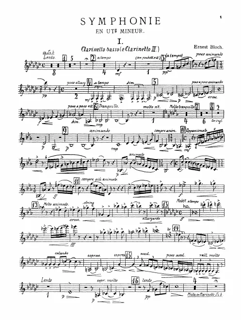 Clarinet 3/Bass Clarinet (B♭/A)