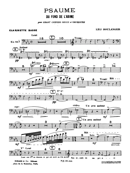 Bass Clarinet (B♭)