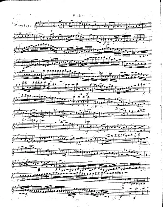 Violins I, II