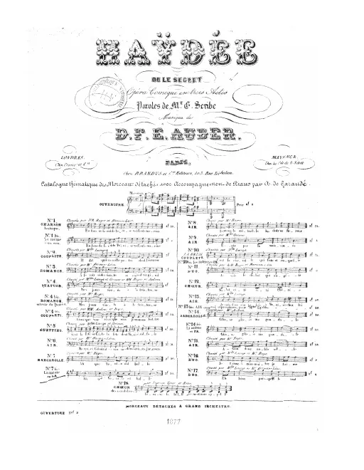 No.7 bis , Barcarolle: "Ah! que la nuit est belle" (Act I, No.5c)