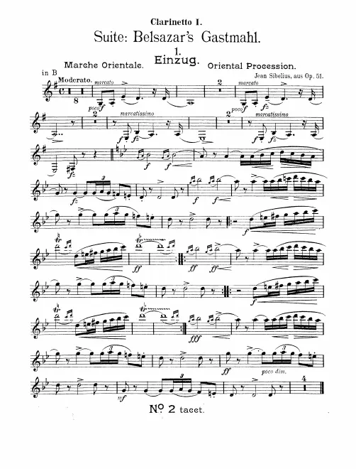 Clarinet 1, 2 (A/B♭)