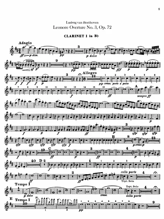 Clarinet 1, 2 (B♭)