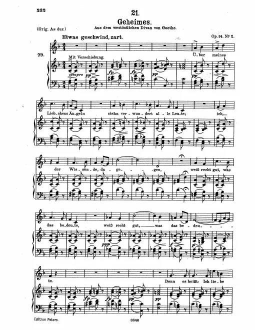 Complete Score (medium voice, transposed to F major)