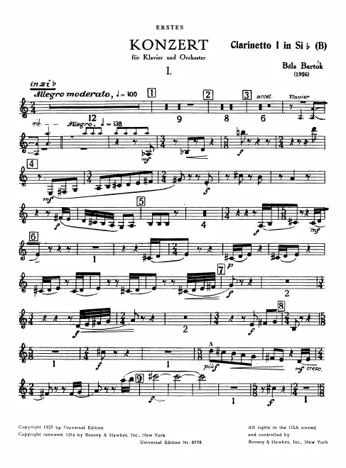 Clarinet 1 (A/B♭)