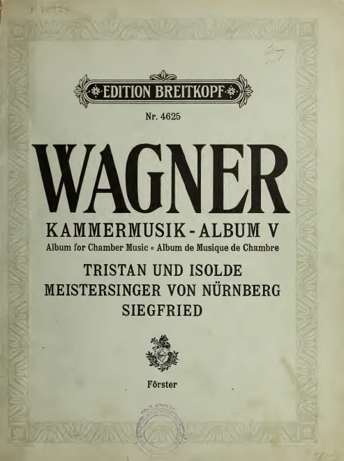 Complete score and String parts