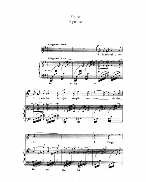 2. Hymne (G major, original key)