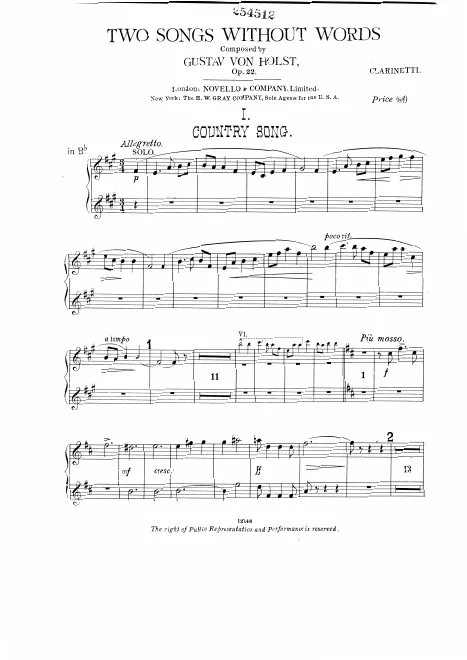 Clarinet 1/2 (B♭)