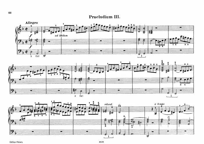 3. Prelude and Fugue in D minor