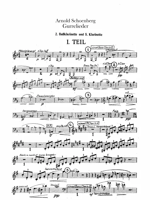 Clarinet 5 (A)/Bass Clarinet 2 (B/A)
