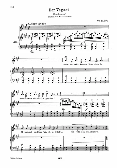 Complete Song (original / high voice, A major)