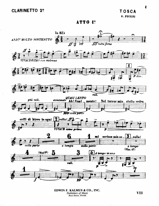 Clarinet 2 (B♭, A)