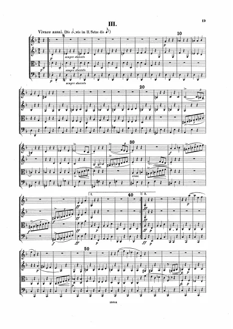 III. Vivace assai