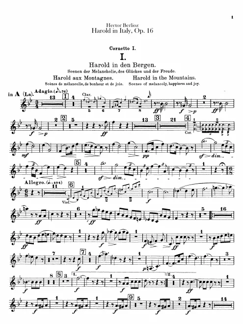 Cornet 1 (A, B♭)