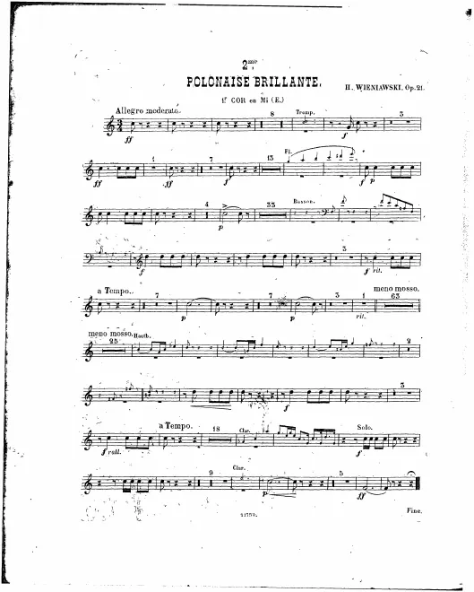 Horn 1, 2 (E)