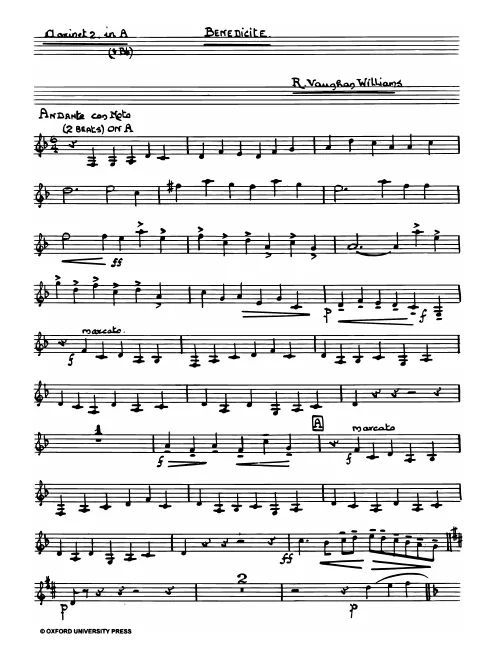 Clarinet 2 (A/B♭)