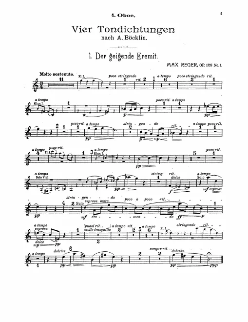 Oboe 1, 2 (also English Horn)