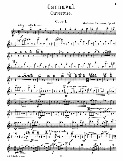Oboe 1, 2