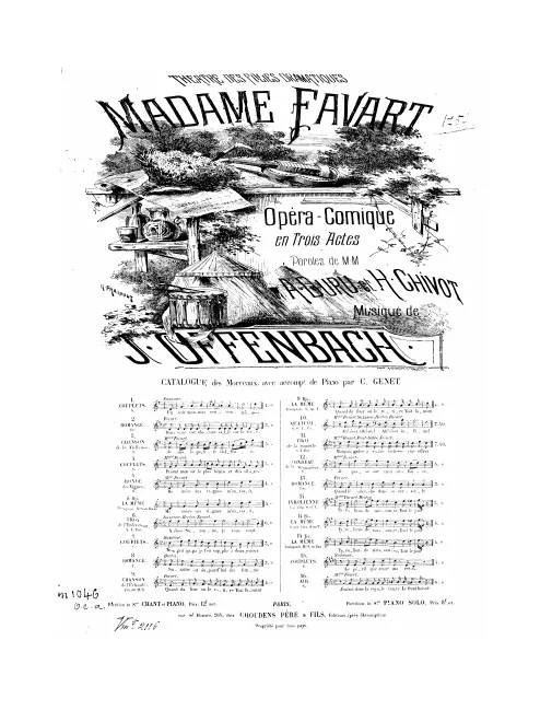 No.5, Ronde des vignes: "Ma mère aux vignes m'envoyait" (Act I, No.6b), G major